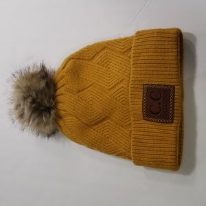 CC Mustard Knit Beanie